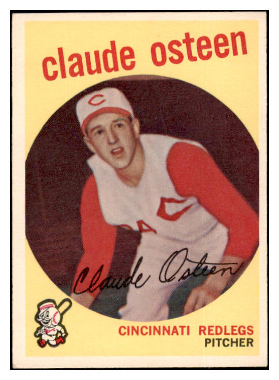 1959 Topps Baseball #224 Claude Osteen Reds EX-MT 524302