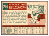 1959 Topps Baseball #224 Claude Osteen Reds EX-MT 524302