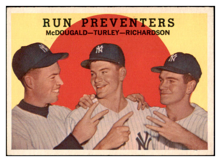 1959 Topps Baseball #237 Bobby Richardson Gil McDougald EX 524303