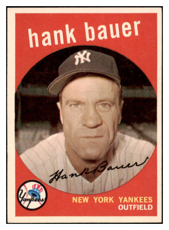 1959 Topps Baseball #240 Hank Bauer Yankees EX-MT 524304