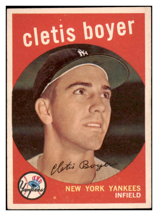 1959 Topps Baseball #251 Clete Boyer Yankees EX 524306