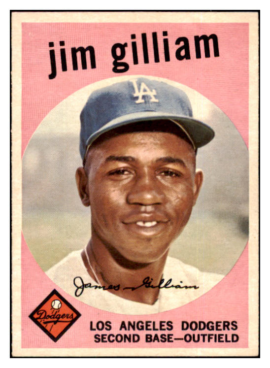 1959 Topps Baseball #306 Jim Gilliam Dodgers EX-MT 524311