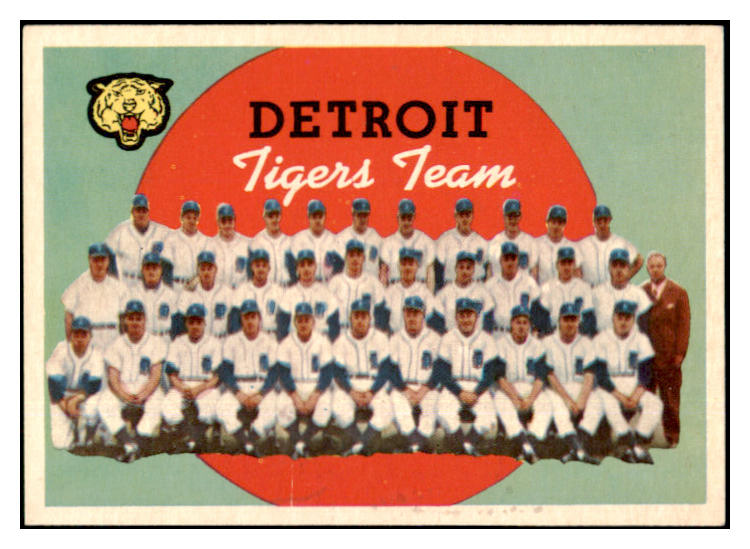 1959 Topps Baseball #329 Detroit Tigers Team EX-MT 524316