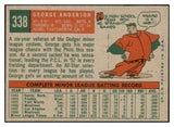 1959 Topps Baseball #338 Sparky Anderson Phillies EX-MT 524317