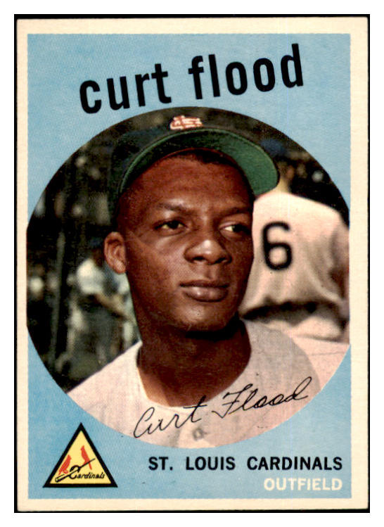 1959 Topps Baseball #353 Curt Flood Cardinals EX-MT 524318