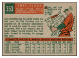 1959 Topps Baseball #353 Curt Flood Cardinals EX-MT 524318