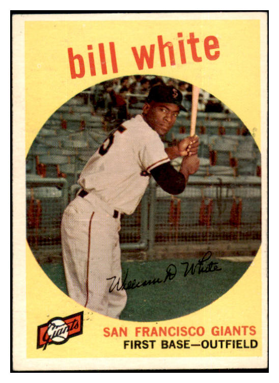 1959 Topps Baseball #359 Bill White Giants EX-MT 524320