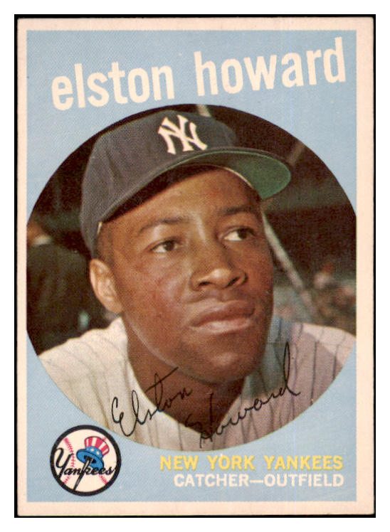 1959 Topps Baseball #395 Elston Howard Yankees EX-MT 524323