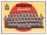 1959 Topps Baseball #397 Washington Senators Team EX-MT 524324