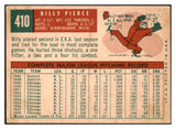 1959 Topps Baseball #410 Billy Pierce White Sox EX 524325