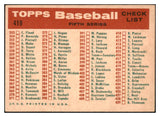 1959 Topps Baseball #419 Milwaukee Braves Team EX 524327