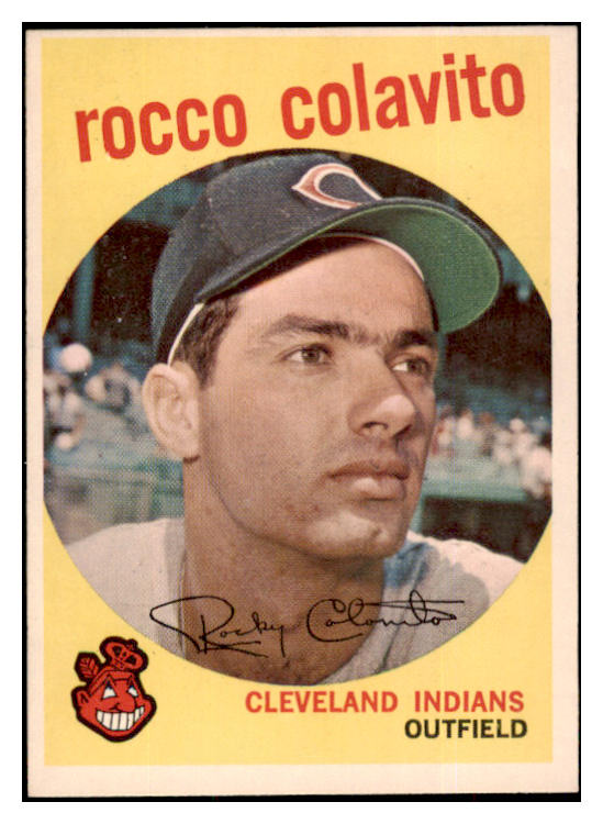 1959 Topps Baseball #420 Rocky Colavito Indians EX-MT 524328