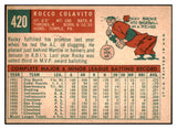 1959 Topps Baseball #420 Rocky Colavito Indians EX-MT 524328