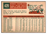 1959 Topps Baseball #429 Bobby Thomson Cubs EX-MT 524330