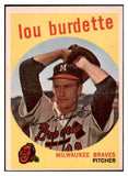 1959 Topps Baseball #440 Lou Burdette Braves EX-MT 524331