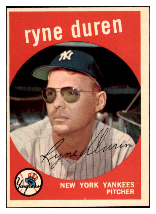 1959 Topps Baseball #485 Ryne Duren Yankees EX-MT 524339