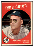 1959 Topps Baseball #485 Ryne Duren Yankees EX-MT 524339