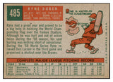1959 Topps Baseball #485 Ryne Duren Yankees EX-MT 524339