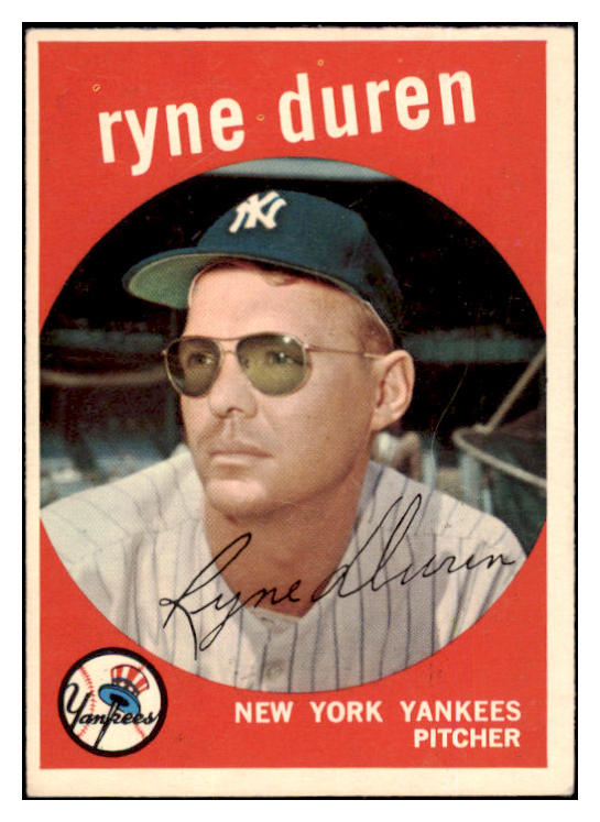 1959 Topps Baseball #485 Ryne Duren Yankees EX-MT 524340