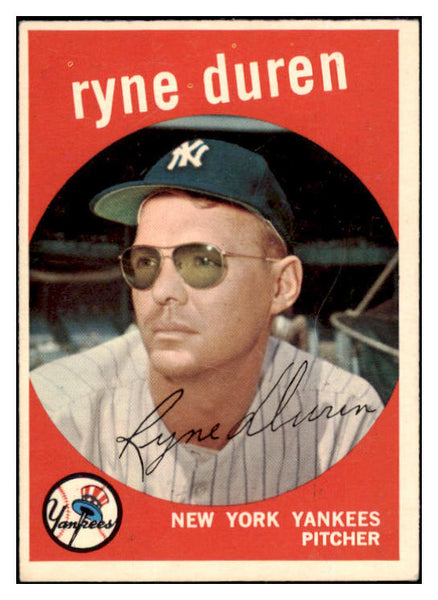 1959 Topps Baseball #485 Ryne Duren Yankees EX-MT 524340
