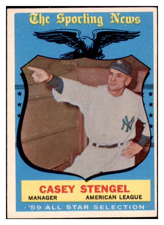 1959 Topps Baseball #552 Casey Stengel A.S. Yankees EX 524343