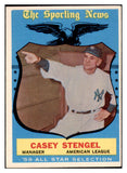 1959 Topps Baseball #552 Casey Stengel A.S. Yankees EX 524343