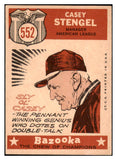 1959 Topps Baseball #552 Casey Stengel A.S. Yankees EX 524343