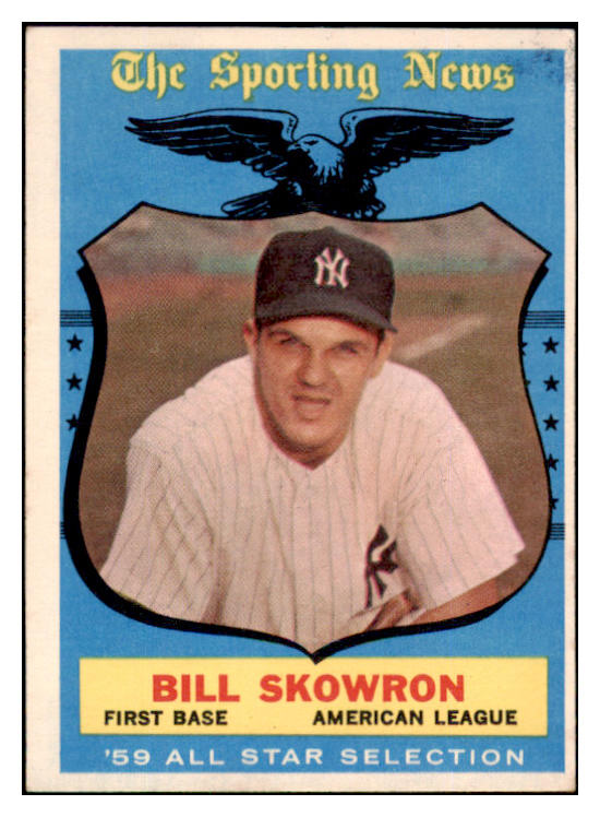 1959 Topps Baseball #554 Bill Skowron A.S. Yankees EX 524344