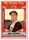 1959 Topps Baseball #569 Bob Friend A.S. Pirates EX-MT 524348