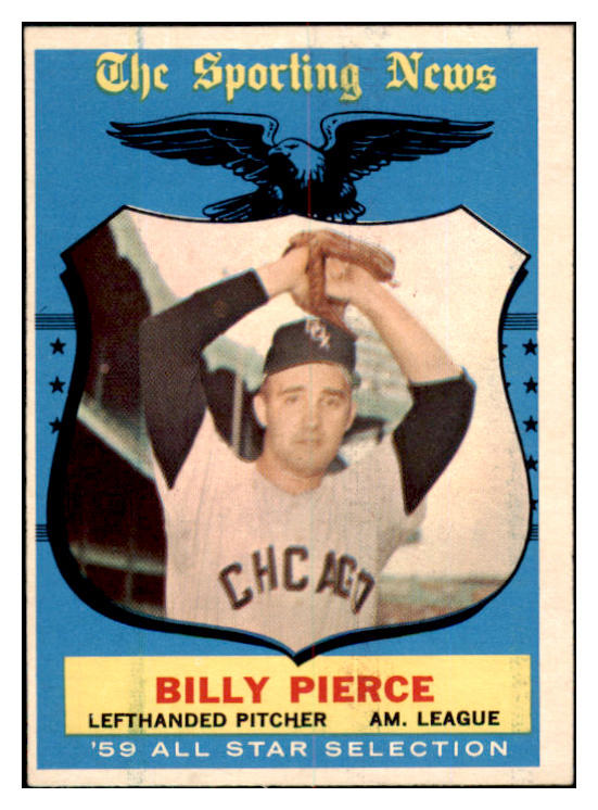 1959 Topps Baseball #572 Billy Pierce A.S. White Sox EX 524350