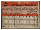 1958 Topps Baseball #479 Nellie Fox A.S. White Sox EX 524351