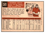 1959 Topps Baseball #511 George Susce Tigers EX-MT 524352