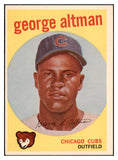 1959 Topps Baseball #512 George Altman Cubs EX-MT 524353