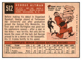 1959 Topps Baseball #512 George Altman Cubs EX-MT 524353