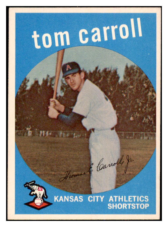 1959 Topps Baseball #513 Tom Carroll A's EX-MT 524354