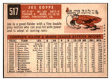 1959 Topps Baseball #517 Joe Koppe Phillies EX-MT 524355