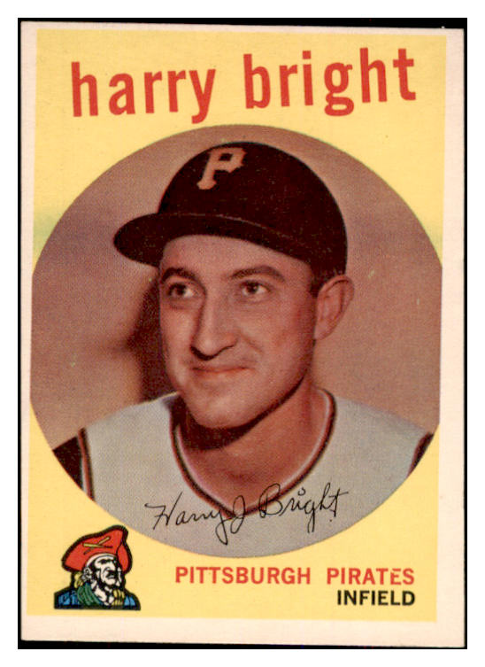 1959 Topps Baseball #523 Harry Bright Pirates EX-MT 524358