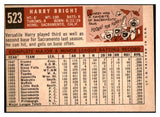 1959 Topps Baseball #523 Harry Bright Pirates EX-MT 524358