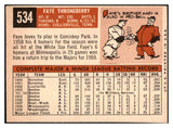 1959 Topps Baseball #534 Faye Throneberry Senators EX-MT 524362