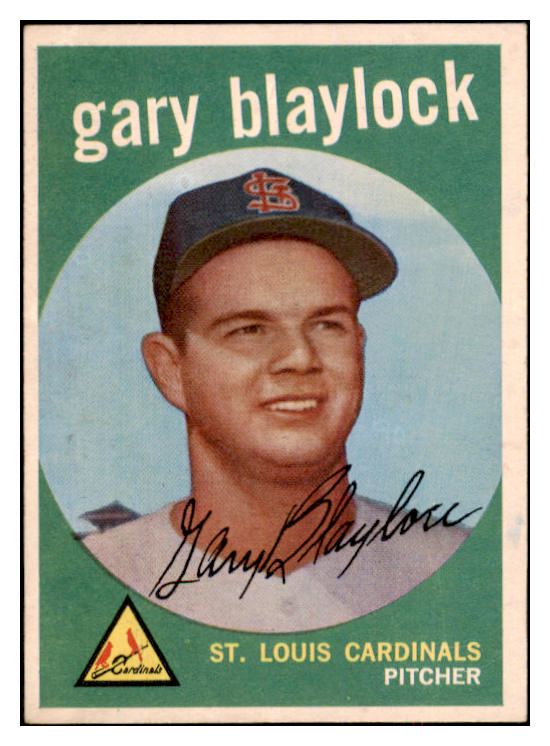 1959 Topps Baseball #539 Gary Blaylock Cardinals EX-MT 524366