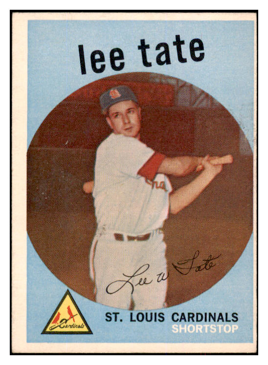 1959 Topps Baseball #544 Lee Tate Cardinals EX-MT 524368