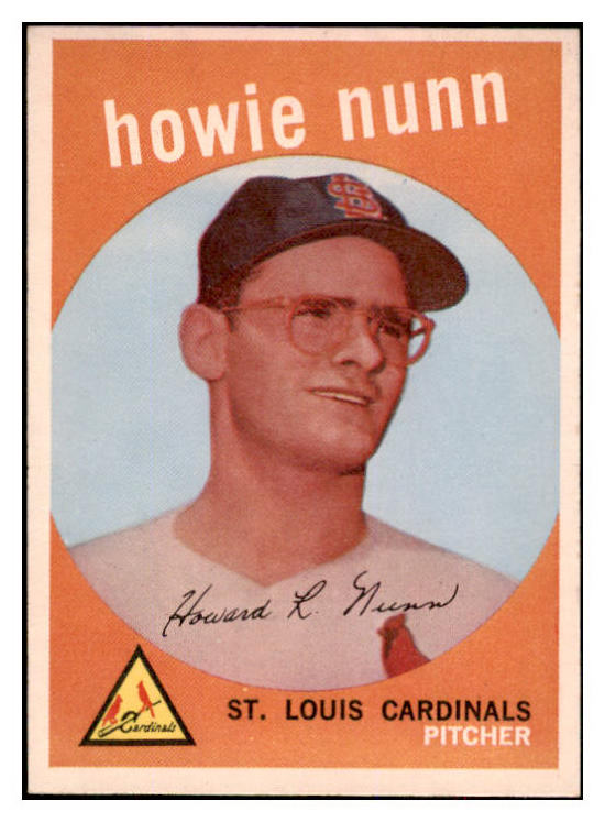 1959 Topps Baseball #549 Howie Nunn Cardinals EX-MT 524370