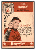 1959 Topps Baseball #551 Fred Haney A.S. Braves EX-MT 524371