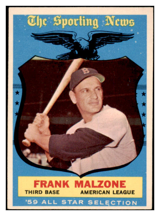 1959 Topps Baseball #558 Frank Malzone A.S. Red Sox EX-MT 524372