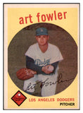 1959 Topps Baseball #508 Art Fowler Dodgers EX 524376