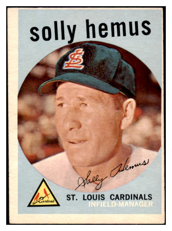 1959 Topps Baseball #527 Solly Hemus Cardinals EX 524378