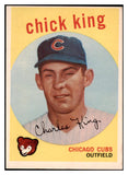 1959 Topps Baseball #538 Chick King Cubs EX 524380