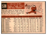 1959 Topps Baseball #538 Chick King Cubs EX 524380