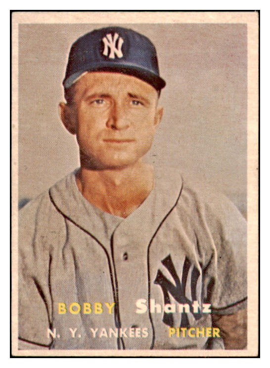 1957 Topps Baseball #272 Bobby Shantz Yankees EX-MT 524388