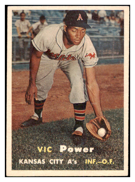 1957 Topps Baseball #167 Vic Power A's EX-MT 524389